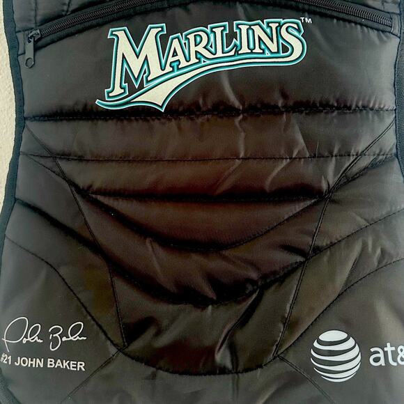 RARE SGA #21 JOHN BAKER Chest Protector BACKPACK Bookbag Florida / Miami Marlins - Picture 4 of 10